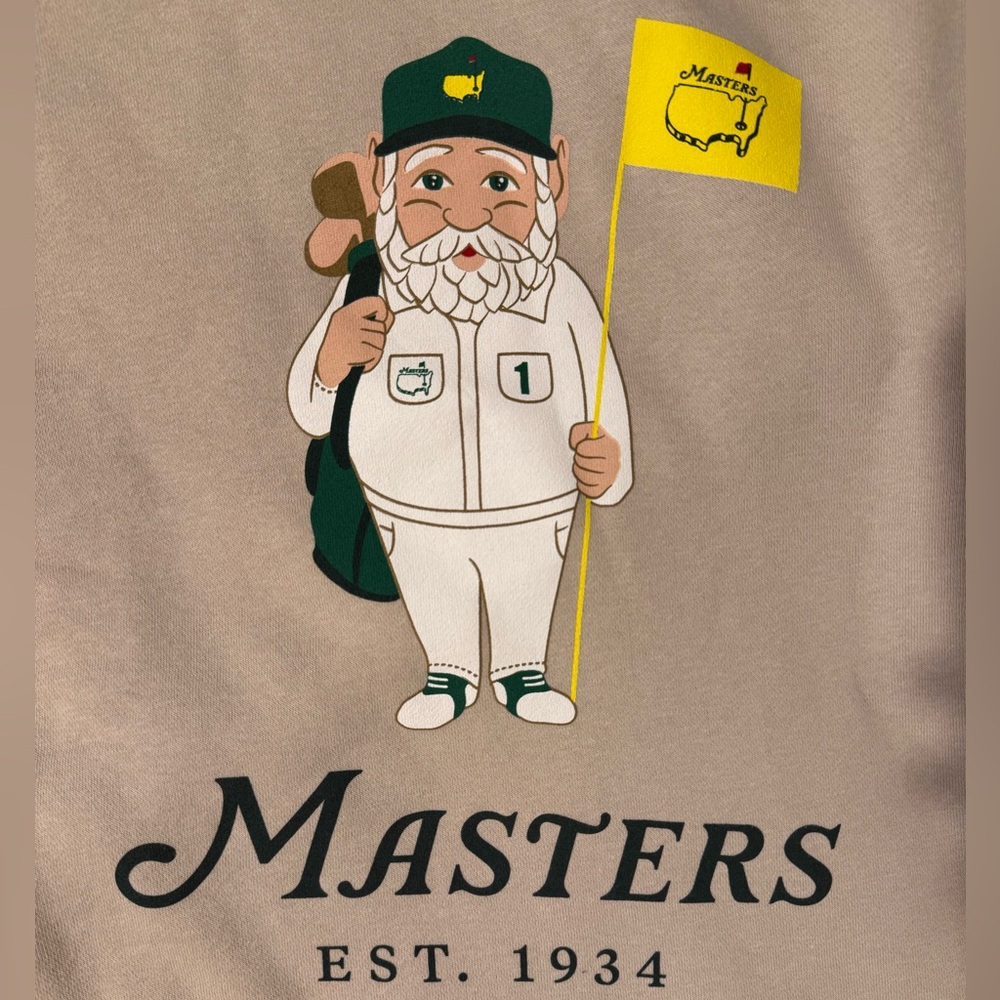 Masters 2026 gnome sweatshirt, NWT, size Small
